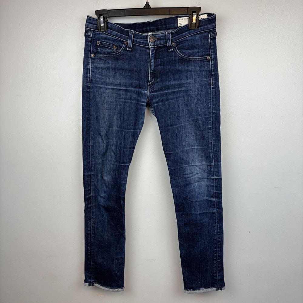Rag & Bone Jean Capri Jeans Womens 27 Blue Era Wash Skinny W1525K520
